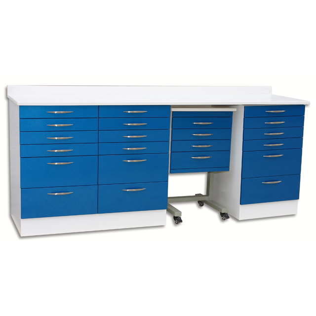 Classified Storage Combination Dental Cabinet