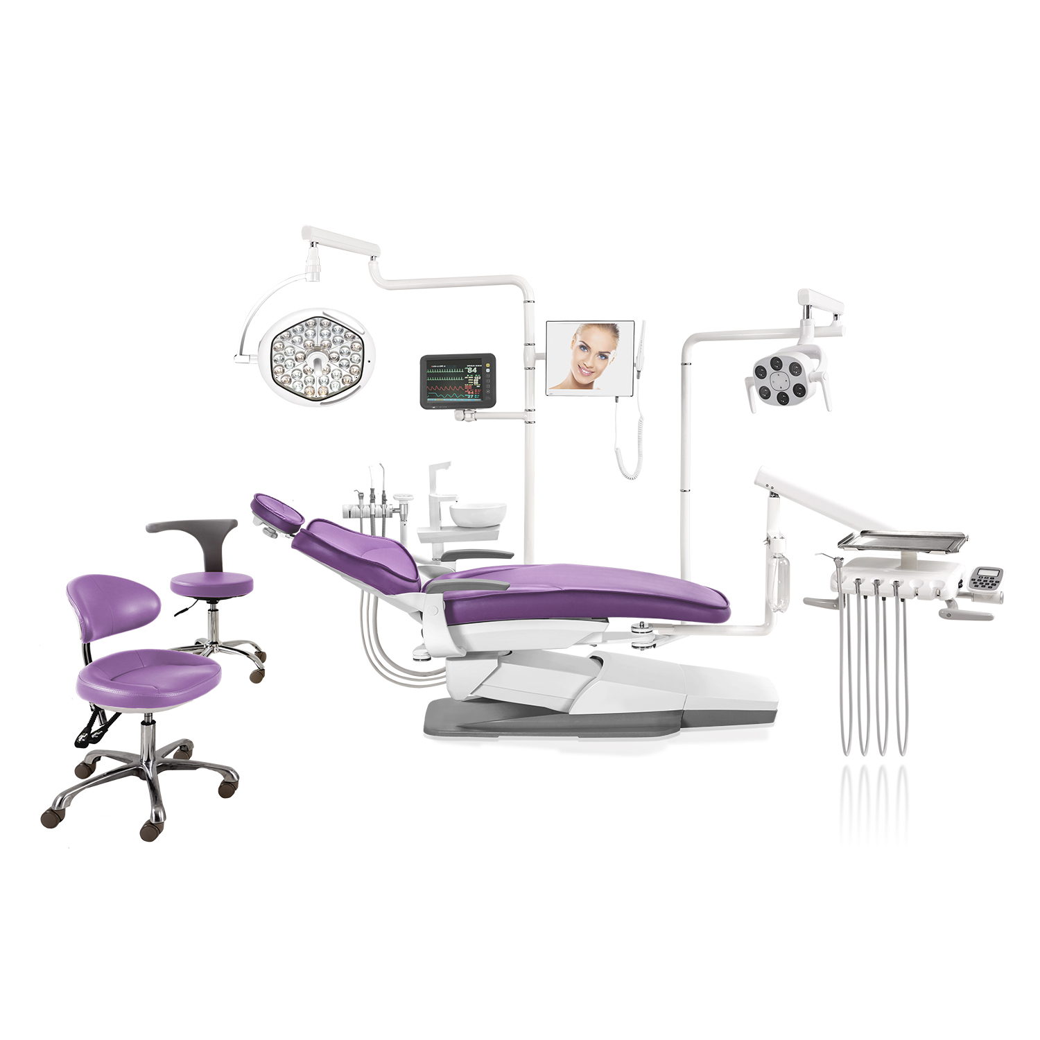 American left&right hand changeable dental unit with dental chair compressor